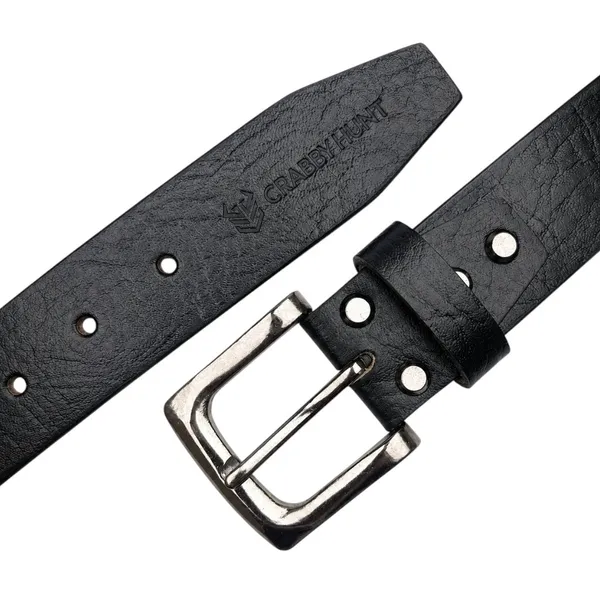 Crabby_Hunt_Men_S_Genuine_Leather_Belt_Black_Apollo_Strap_With_Gunmetal_Square_Buckle_Formal_Casual_Belt