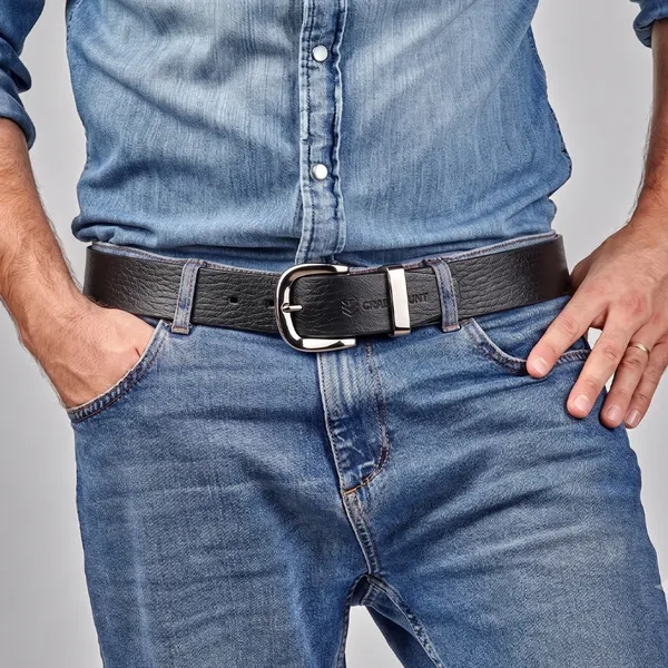 Crabby_Hunt_Men_S_Genuine_Leather_Belt_Black_Apollo_Strap_With_Gunmetal_Round_Buckle_Formal_Casual_Belt