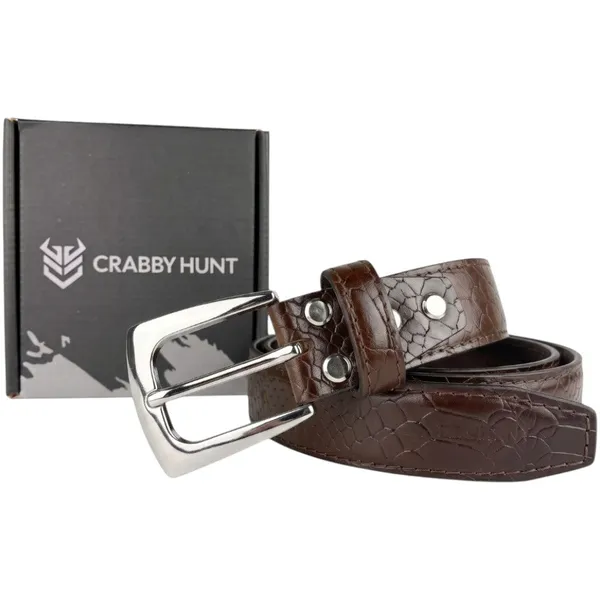 Brown_Croco_Embossed_Genuine_Leather_Belt_With_Silver_Buckle_Premium_Men_S_Formal_Casual_Belt