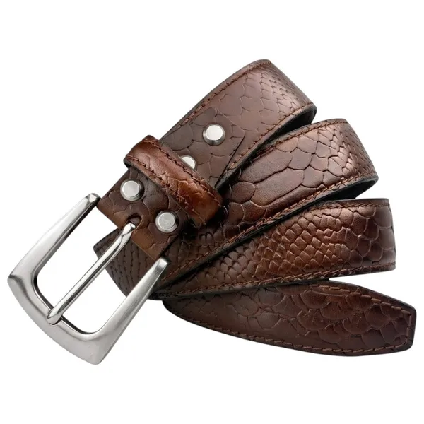 Brown_Croco_Embossed_Genuine_Leather_Belt_With_Silver_Buckle_Premium_Men_S_Formal_Casual_Belt