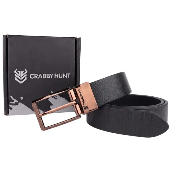 Men_S_Genuine_Leather_Belt_Textured_Brown_Leather_Belt_With_Rose_Gold_Buckle_Crabby_Hunt