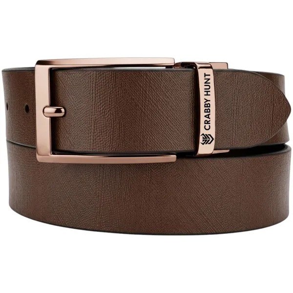 Men_S_Genuine_Leather_Belt_Textured_Brown_Leather_Belt_With_Rose_Gold_Buckle_Crabby_Hunt