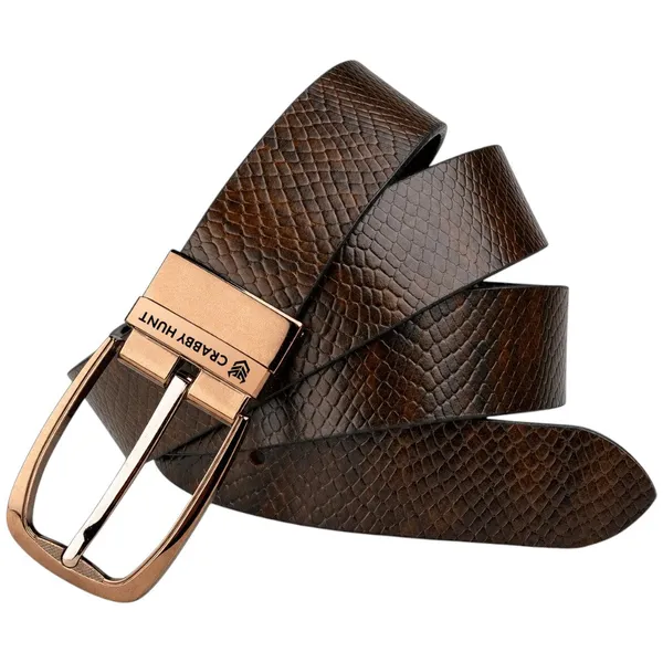 Crabby_Hunt_Men_S_Reversible_Italian_Leather_Belt_Black_Brown_Snake_Texture_Premium_Rose_Gold_Pin_Buckle_Genuine_Leather_Belt_For_Men