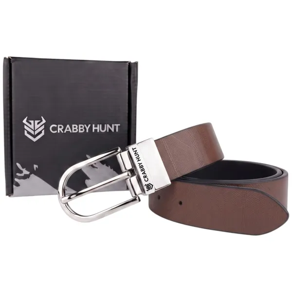 Crabby_Hunt_Men_S_Reversible_Italian_Leather_Belt_Black_Brown_Dual_Color_Premium_Silver_Pin_Buckle_Genuine_Leather_Belt_For_Men_35_Mm
