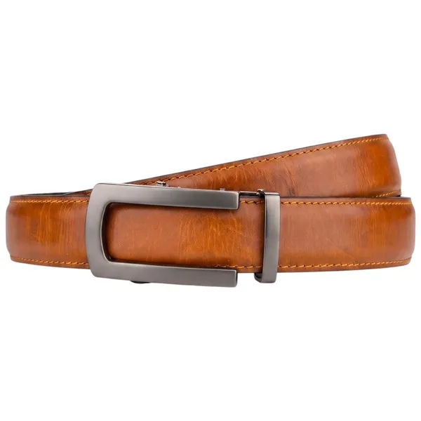 Crabby_Hunt_Men_S_Genuine_Leather_Auto_Lock_Belt_Choco_Brown_Grey_Ratchet_Buckle_35mm_Formal_Belt
