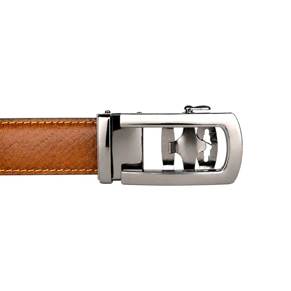 Crabby_Hunt_Men_S_Genuine_Leather_Auto_Lock_Belt_Brown_Python_Texture_Gunmetal_Ratchet_Buckle