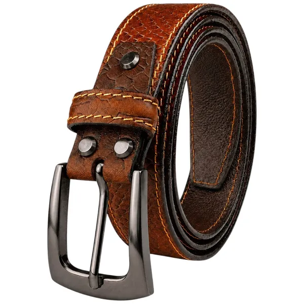 Men_S_Tan_Croco_Genuine_Leather_Belt_Gunmetal_Pin_Buckle_Premium_Formal_Casual_Belt_For_Men