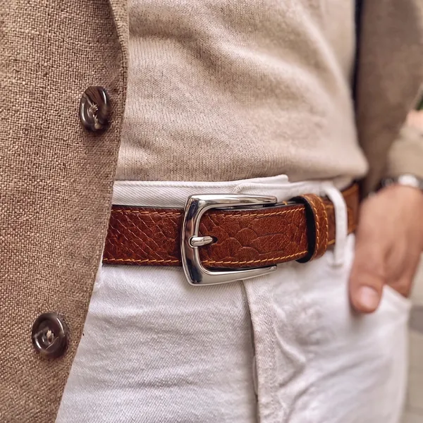 Men_S_Tan_Croco_Genuine_Leather_Belt_Silver_Pin_Buckle_Premium_Formal_Casual_Belt_For_Men