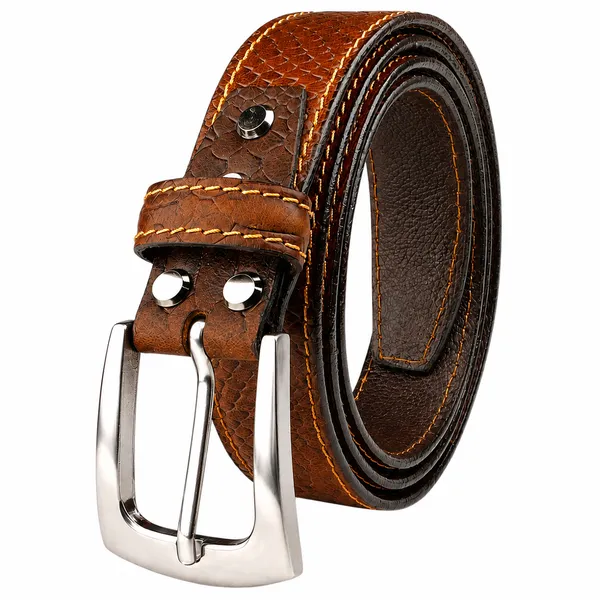 Men_S_Tan_Croco_Genuine_Leather_Belt_Silver_Pin_Buckle_Premium_Formal_Casual_Belt_For_Men