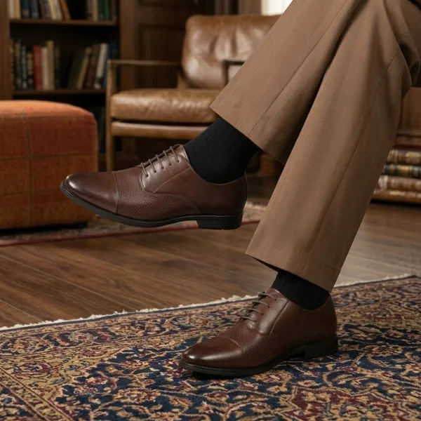 Men_S_Brown_Perforated_Oxford_Leather_Shoes_Formal_Lace_Up_Dress_Shoes