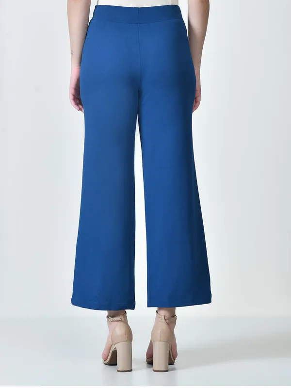 Women_S_High_Waist_Straight_Fit_Trousers_Stretchable_Korean_Pants_Blue