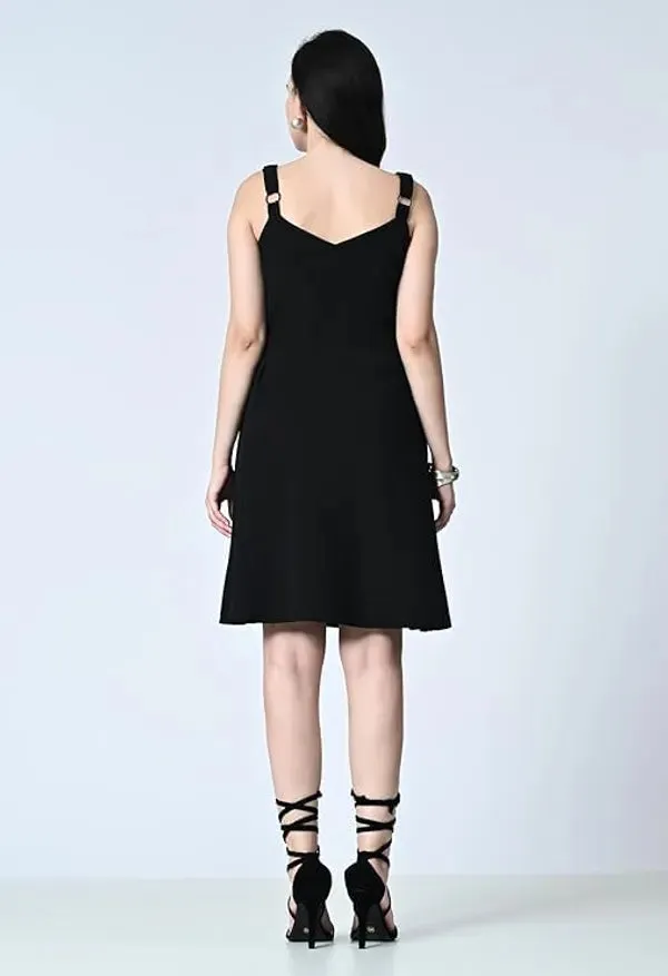 Women_S_Sweetheart_Neck_Sleeveless_Fit_Flare_Dress_Black_Black