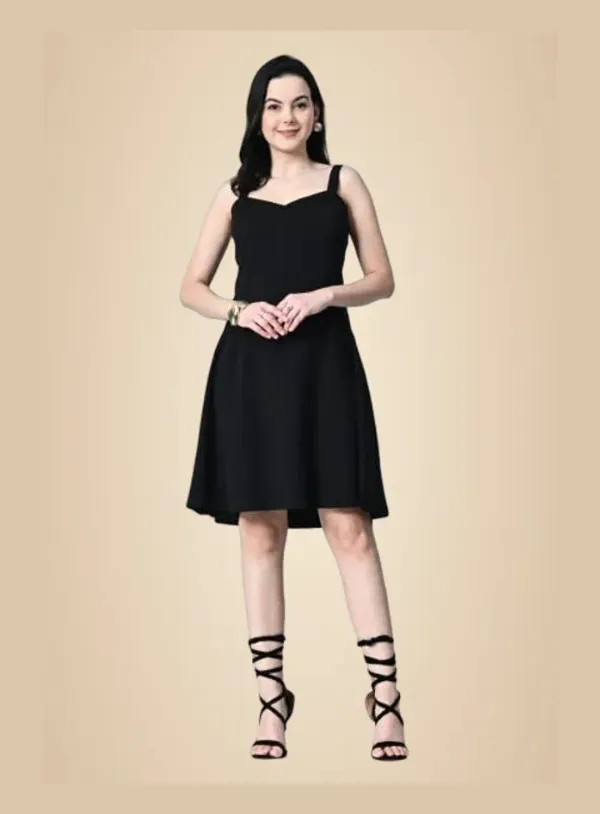 Women_S_Sweetheart_Neck_Sleeveless_Fit_Flare_Dress_Black_Black