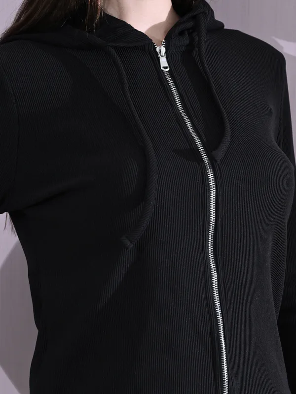 Cotton_Full_Sleeve_Hoddie_Women_Solid_Black_Hoodie_Jacket_Black