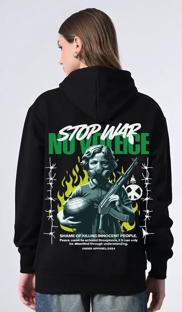 Women_S_Black_Printed_Fleece_Hoodie_With_Kangaroo_Pocket_Black