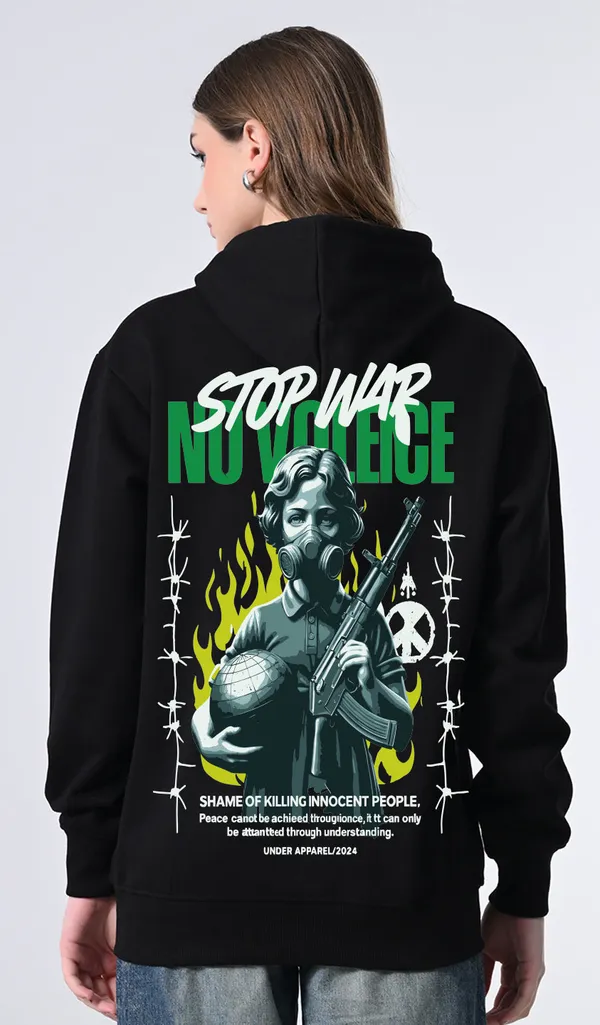 Women_S_Black_Printed_Fleece_Hoodie_With_Kangaroo_Pocket_Black