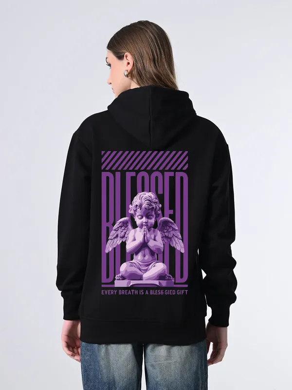 Women_S_Black_Printed_Hoodie_Relaxed_Fit_Fleece_Pullover_With_Kangaroo_Pocket_Black