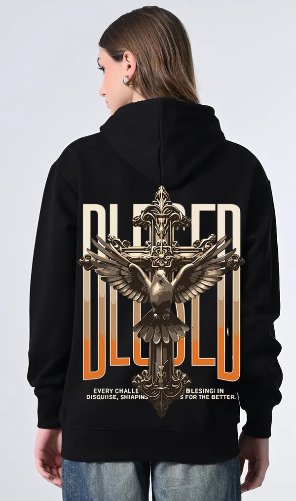 Women_S_Black_Relaxed_Fit_Hoodie_Printed_Fleece_Pullover_With_Kangaroo_Pocket_Black