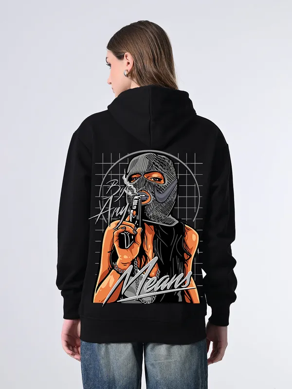 Women_S_Relaxed_Fit_Black_Printed_Hoodie_With_Front_Kangaroo_Pocket_Black