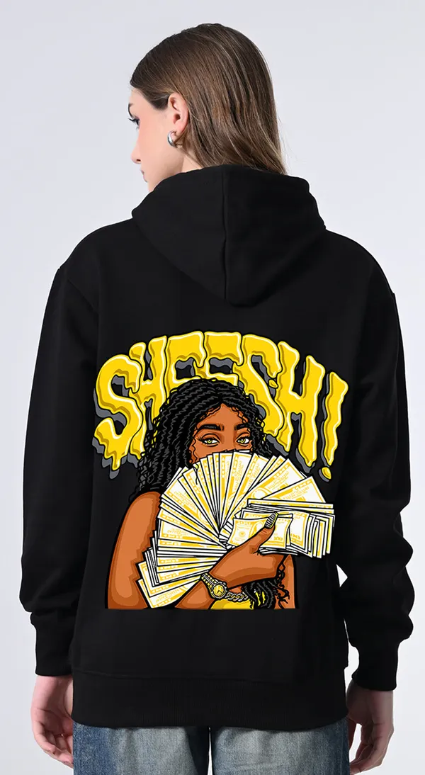 Women_S_Black_Printed_Hoodie_Soft_Fleece_Pullover_With_Kangaroo_Pocket_Black