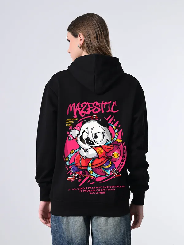 Women_S_Black_Fleece_Hoodie_Printed_Design_With_Kangaroo_Pocket_Black