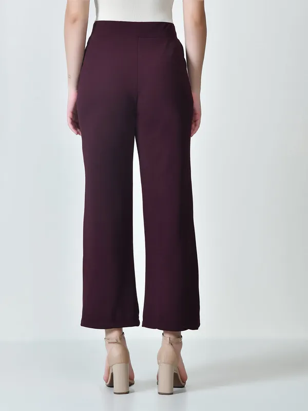Korean_Stretchable_High_Waist_Pants_For_Women_Marron