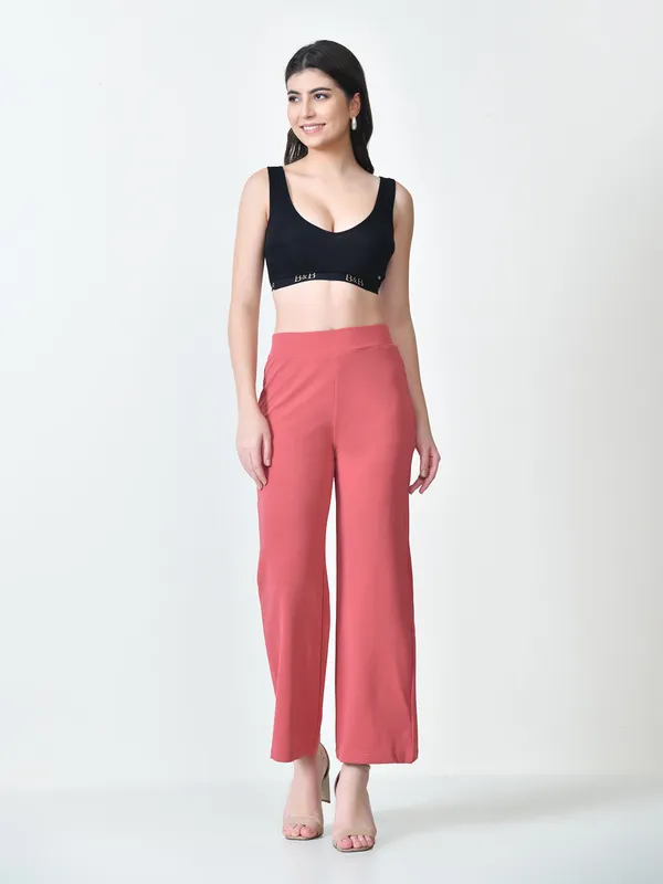 High_Waist_Regular_Fit_Korean_Style_Trousers_Pink