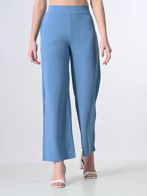 Women_S_Elastic_Waist_Formal_Straight_Trousers_Sky_Blue