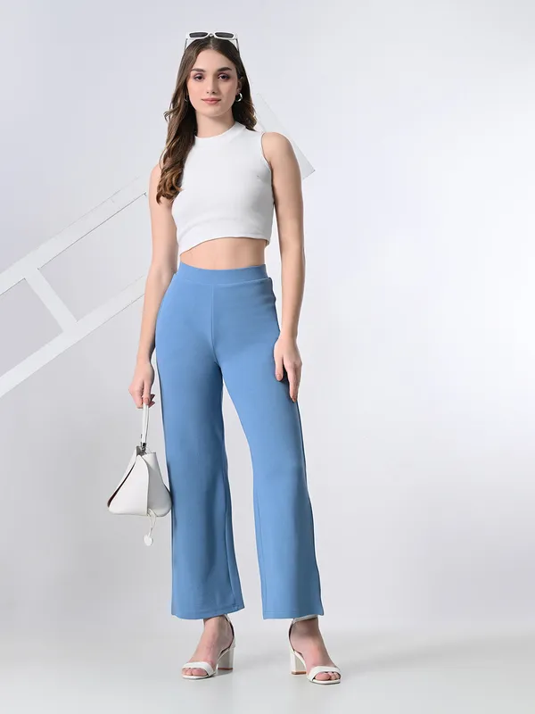 Women_S_Elastic_Waist_Formal_Straight_Trousers_Sky_Blue