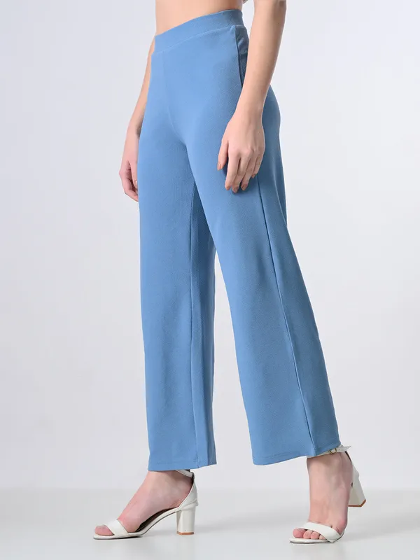 Women_S_Elastic_Waist_Formal_Straight_Trousers_Sky_Blue