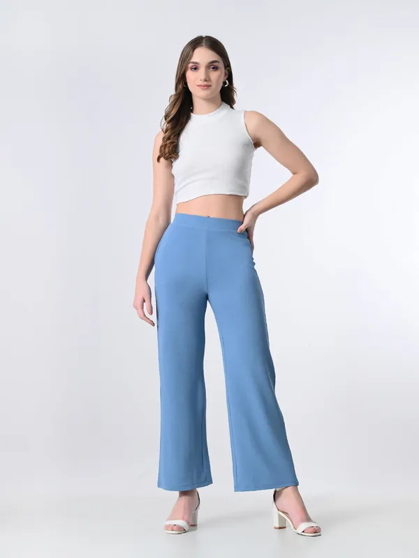 Women_S_Elastic_Waist_Formal_Straight_Trousers_Sky_Blue