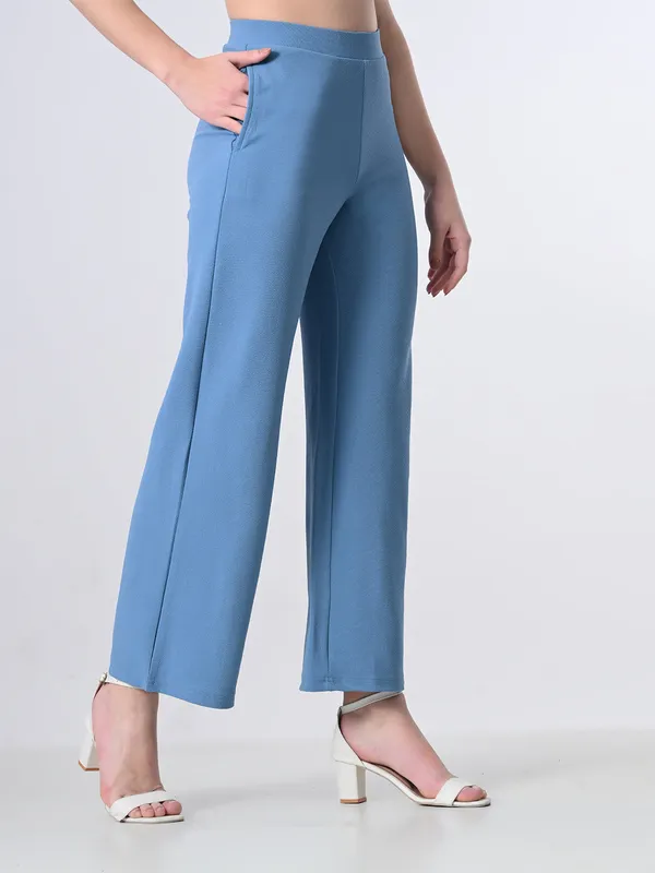 Women_S_Elastic_Waist_Formal_Straight_Trousers_Sky_Blue