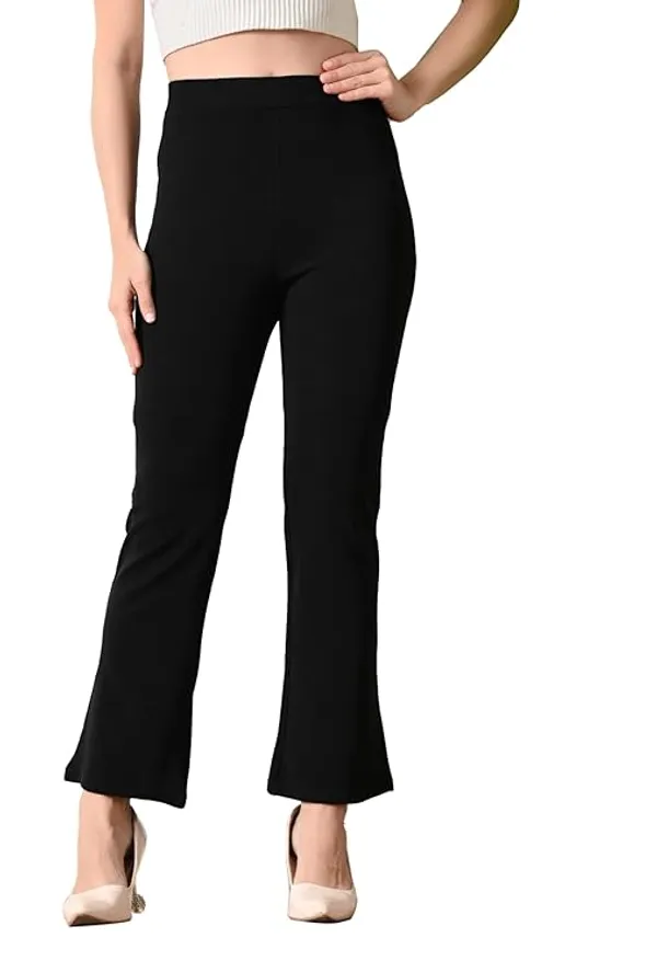 Bootcut_Formal_Casual_Wear_Pants_For_Women_Black