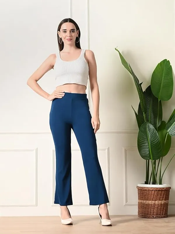 Women_S_Solid_Bootcut_Regular_Fit_Trousers_Blue