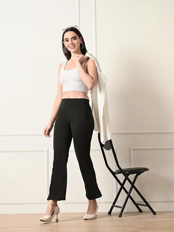 Women_S_Full_Length_Bootcut_Office_Trousers_Olive