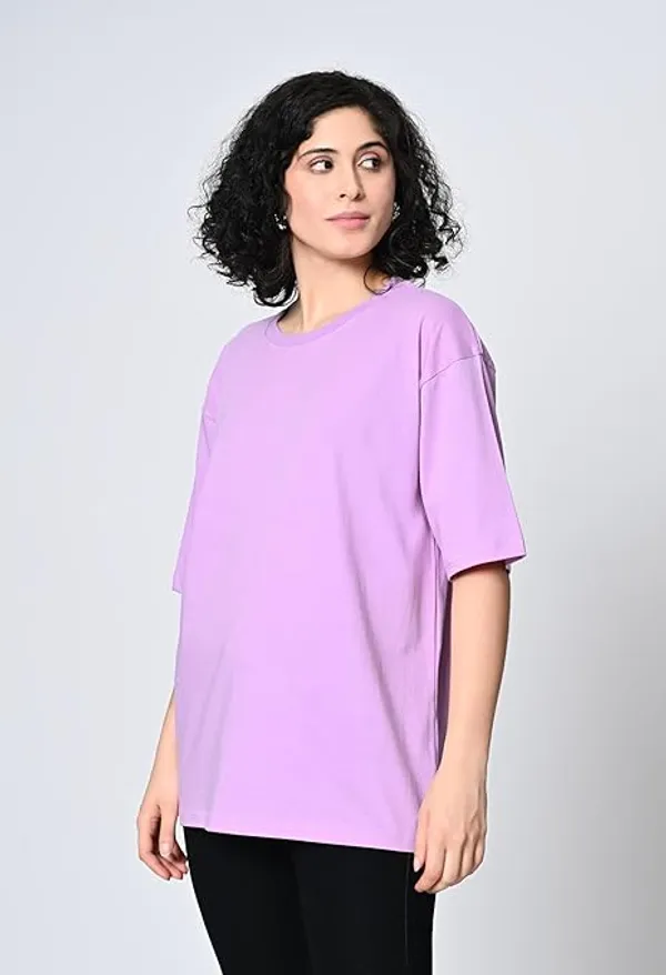 Oversized_Fit_Women_S_T_Shirt_In_100_Cotton_With_Drop_Shoulder_Design_Lavender
