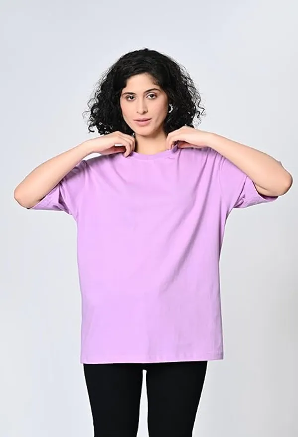 Oversized_Fit_Women_S_T_Shirt_In_100_Cotton_With_Drop_Shoulder_Design_Lavender