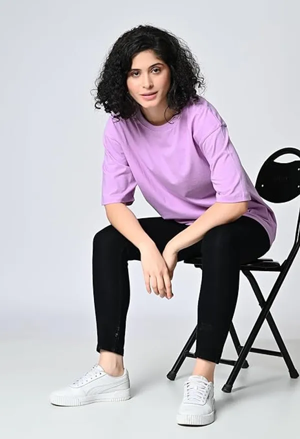 Oversized_Fit_Women_S_T_Shirt_In_100_Cotton_With_Drop_Shoulder_Design_Lavender