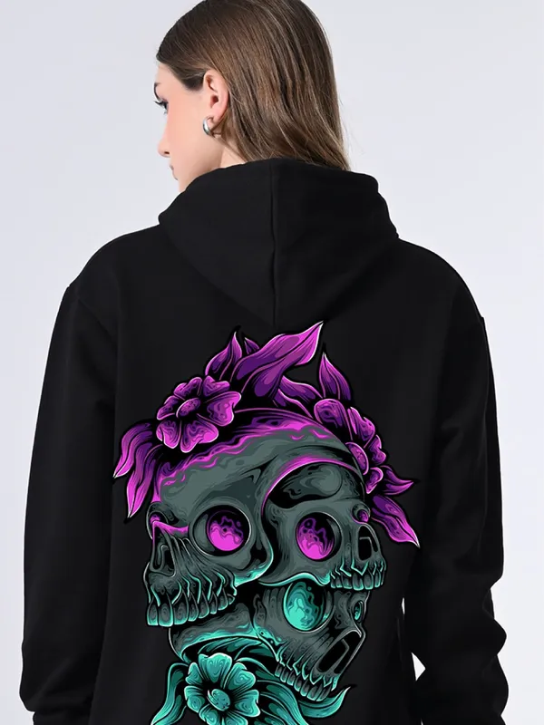 Women_S_Classic_Black_Printed_Hoodie_Relaxed_Fit_Pullover_With_Lined_Hood_Black