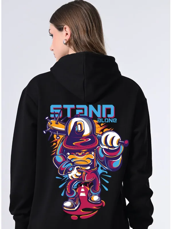 Women_S_Classic_Black_Hoodie_Relaxed_Fit_Printed_Pullover_With_Lined_Hood_Ribbed_Hem_Full_Sleeves_For_Winter_Wear_Black