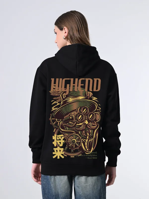 Women_S_Black_Printed_Winter_Hoodie_Relaxed_Fit_Pullover_With_Hood_Ribbed_Hem_Full_Sleeves_Black