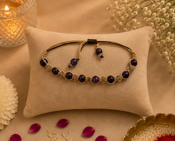 Purple_Amethyst_Moonstone_Beaded_Adjustable_Bracelet_For_Unisex