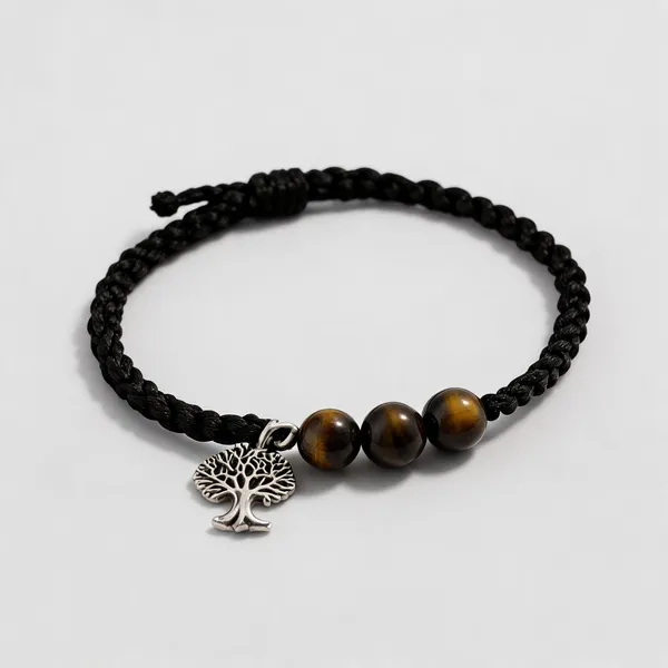 Black_Tiger_Eye_Beaded_Braided_Bracelet_For_Unisex