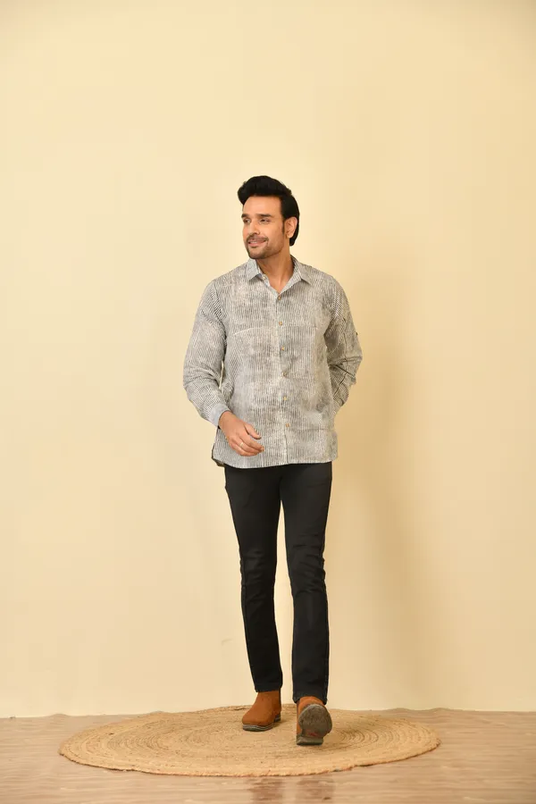 White_Cambric_Cotton_Regular_Fit_Full_Sleeve_Shirt_For_Men