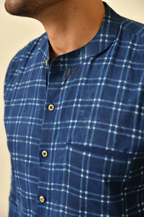 Blue_Cambric_Cotton_Regular_Fit_Full_Sleeve_Shirt_For_Men