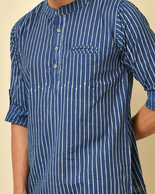 Blue_Cambric_Cotton_Striped_Full_Sleeve_Shirt_For_Men