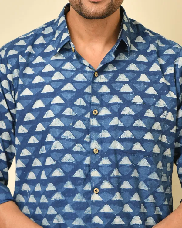 Blue_Cambric_Cotton_Printed_Full_Sleeve_Shirt_For_Men