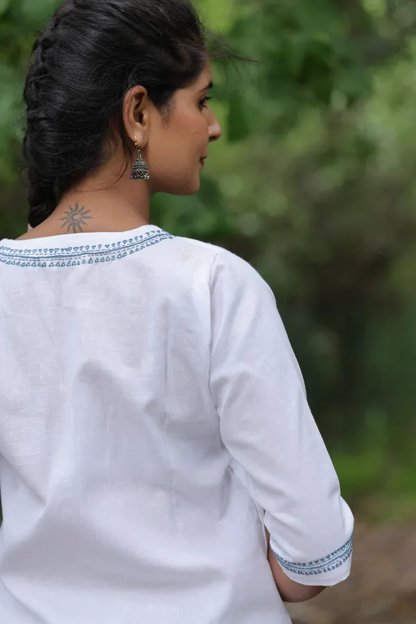 White_Cotton_Straight_Kurta_Pant_Set_For_Women