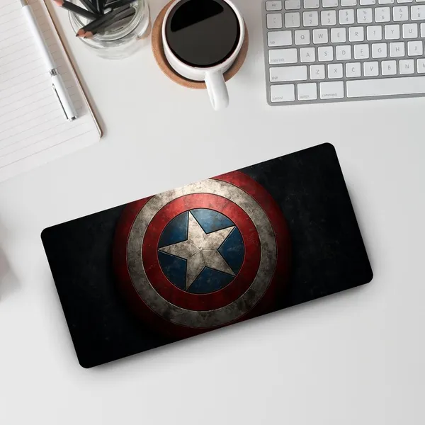 Sigma_One_Captain_America_Shield_Extended_Keyboard_Mouse_Pad