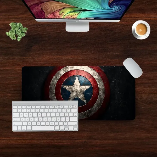 Sigma_One_Captain_America_Shield_Extended_Keyboard_Mouse_Pad